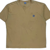 Carhartt T-Shirt - 2XL Yellow Cotton