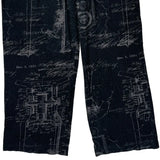 Motorcycle Harley Davidson Graphic Joggers - Large Black Cotton