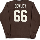 Cleveland Browns N.F.L. Pro Line Sweatshirt - 2XL Brown Cotton Blend