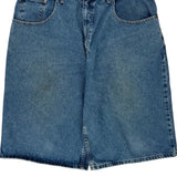 Macro Denim Shorts - 34W 11L Blue Denim