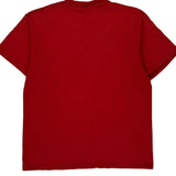 Nike T-Shirt - Large Red Cotton