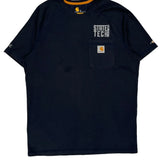 State Tech Carhartt T-Shirt - Medium Navy Cotton