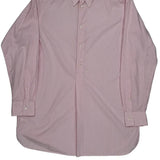 Polo By Ralph Lauren Striped Shirt - Small Pink Cotton