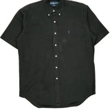 Blake Ralph Lauren Short Sleeve Shirt - Medium Black Cotton