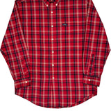 Chaps Ralph Lauren Checked Shirt - Medium Red Cotton