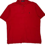 Polo By Ralph Lauren Polo Shirt - 2XL Red Cotton