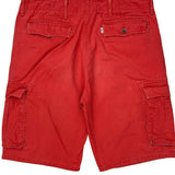 Levis Cargo Cargo Shorts - 34W 11L Red Cotton