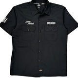 Badlands Dickies Short Sleeve Shirt - Large Black Polyester