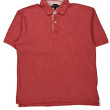 Tommy Hilfiger Polo Shirt - XL Red Cotton