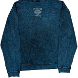 Motorcycles Harley Davidson Graphic Sweatshirt - 2XL Blue Cotton