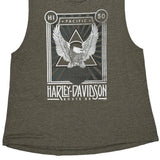Harley Davidson Graphic Vest - 2XL Grey Polyester Blend