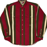 Tommy Hilfiger Striped Shirt - XL Cream Cotton