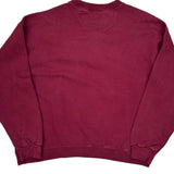 Starter Sweatshirt - Large Burgundy Cotton