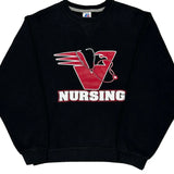 Nursing Russell Athletic College Sweatshirt - Small Black Cotton Blend