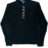Age 10-12 Polo By Ralph Lauren Long Sleeve T-Shirt - Medium Black Cotton