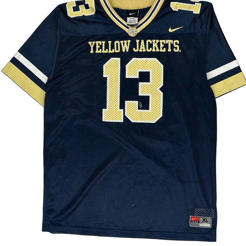 Yellow Jackets Nike Jersey - XL Navy Polyester