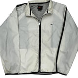 Age 13-14 Nike Windbreaker - Large White Polyester