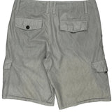 Oakley Cargo Shorts - 36W 11L Grey Cotton
