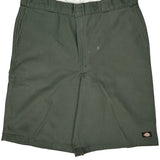 Dickies Chino Shorts - 38W 9L Green Cotton Blend
