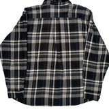 Dickies Checked Flannel Shirt - 2XL Black & White Cotton