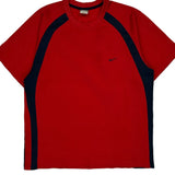 Nike T-Shirt - XL Navy Polyester