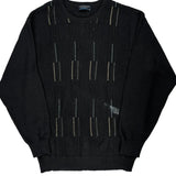 Ansett Striped Jumper - 2XL Black Acrylic