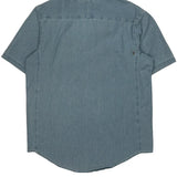 Wrangler Denim Shirt - Large Blue Cotton