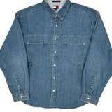 Tommy Jeans Denim Shirt - 2XL Blue Cotton