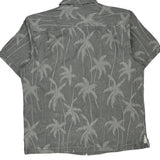Tommy Bahama Hawaiian Shirt - Large Grey Cotton