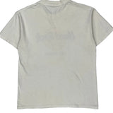 Las Vegas Hard Rock Cafe Graphic T-Shirt - Large White Cotton