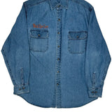 Mead Eye Care Wrangler Denim Shirt - Medium Blue Cotton