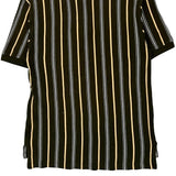 Tommy Hilfiger Striped Polo Shirt - Medium Black Cotton