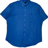 Ralph Lauren Short Sleeve Shirt - XL Blue Cotton