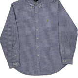 Classic Fit Ralph Lauren Checked Shirt - Large Blue Cotton