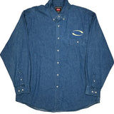 Wrangler Denim Shirt - XL Blue Cotton