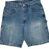 Wrangler Carpenter Shorts - 34W 10L Blue Cotton