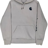 Carhartt Spellout Hoodie - Large Grey Cotton