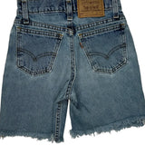 Age 8 Levis Cropped Denim Shorts - Smallw 9L Light Wash Cotton