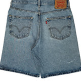Levis Denim Shorts - 32W 9L Light Wash Cotton