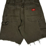Dickies Carpenter Shorts - 32W 10L Grey Cotton