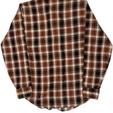Levis Checked Flannel Shirt - Medium White Cotton