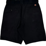 Regular Fit Dickies Chino Shorts - 30W 10L Black Cotton Blend