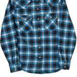 Levis Checked Flannel Shirt - Small White Cotton