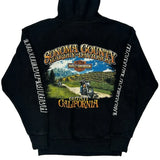 Harley Davidson Graphic Hoodie - Small Black Cotton