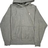 Reverse Weave Champion Hoodie - Large Grey Cotton