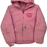 Sunset Maple Farm Carhartt Jacket - XS Pink Cotton
