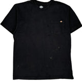 Dickies T-Shirt - Large Black Cotton