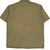 Dickies Short Sleeve Shirt - XL Khaki Polyester Blend