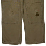 Carhartt Double Knee Dungarees - 30W 30L Khaki Cotton