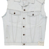 Outsider Denim Gilet - Medium Light Wash Cotton